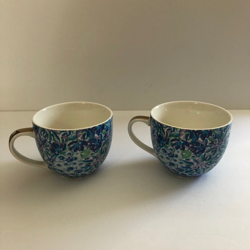 Lilly Pulitzer Ceramic Cappuccino Style 12 oz Mugs - Picture 7 of 9